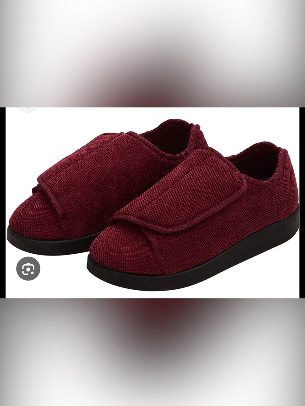 Burgundy Adjustable Slip-On Comfort Loafers